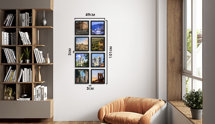 Composição de Quadros e Fotos: Reviva Momentos Inesquecíveis - detalhe