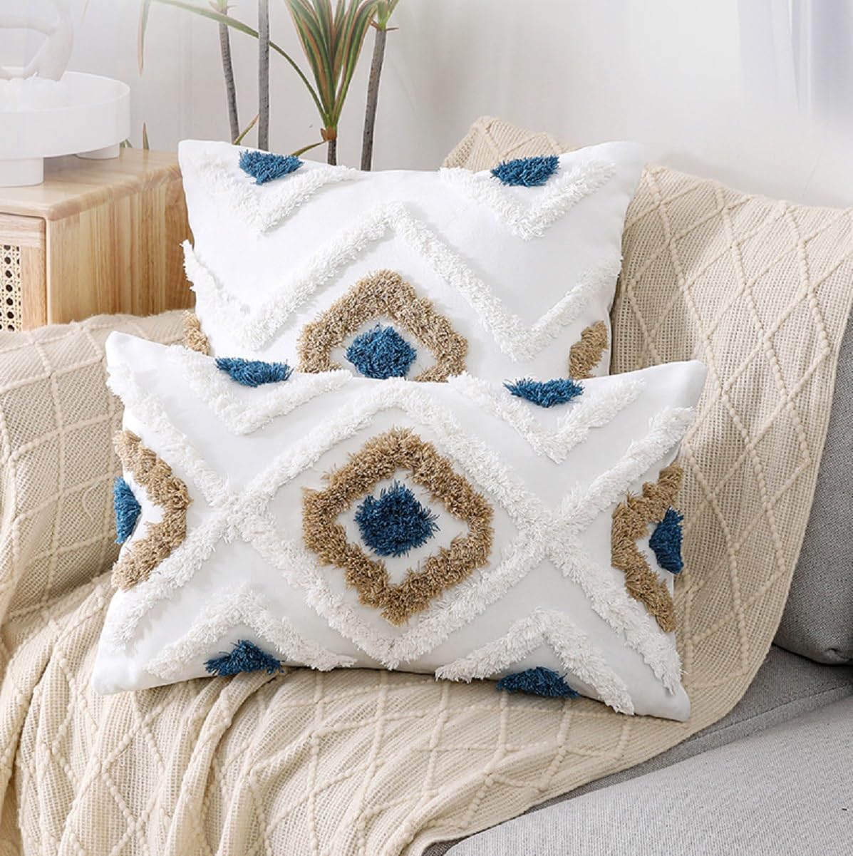 Almofadas Bordadas e Mantas Tricotadas: Aconchego em Cada Detalhe - detalhe