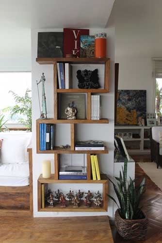 Nichos de Madeira Rústica: Um Toque de Natureza e Calidez - detalhe