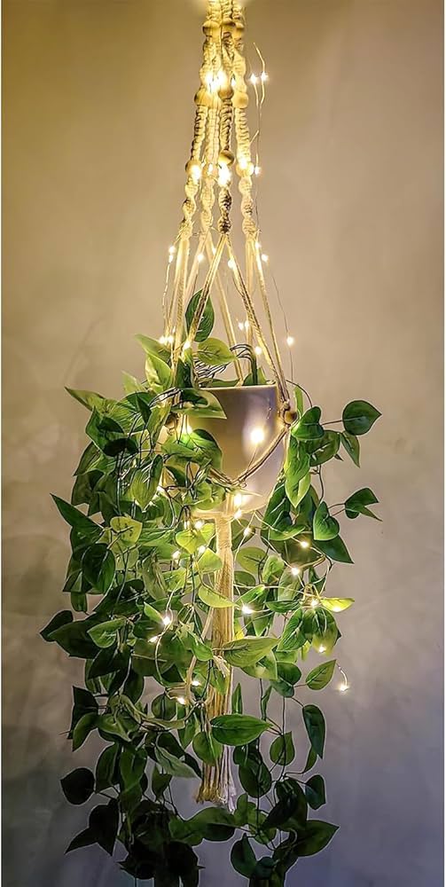 Plantas Suspensa em Macramê: Um Toque Boho Chic - ideia