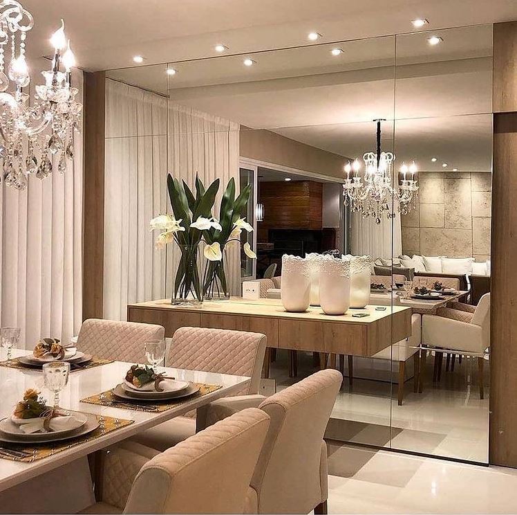 Com Espelhos para Ampliar o Espaço - inspiração