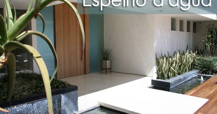 Muro com Espelho D'água e Cascata: Relaxamento e Sofisticação - detalhe