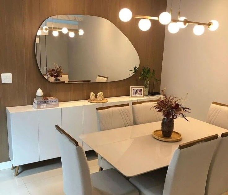 decorar o rack na sala de jantar