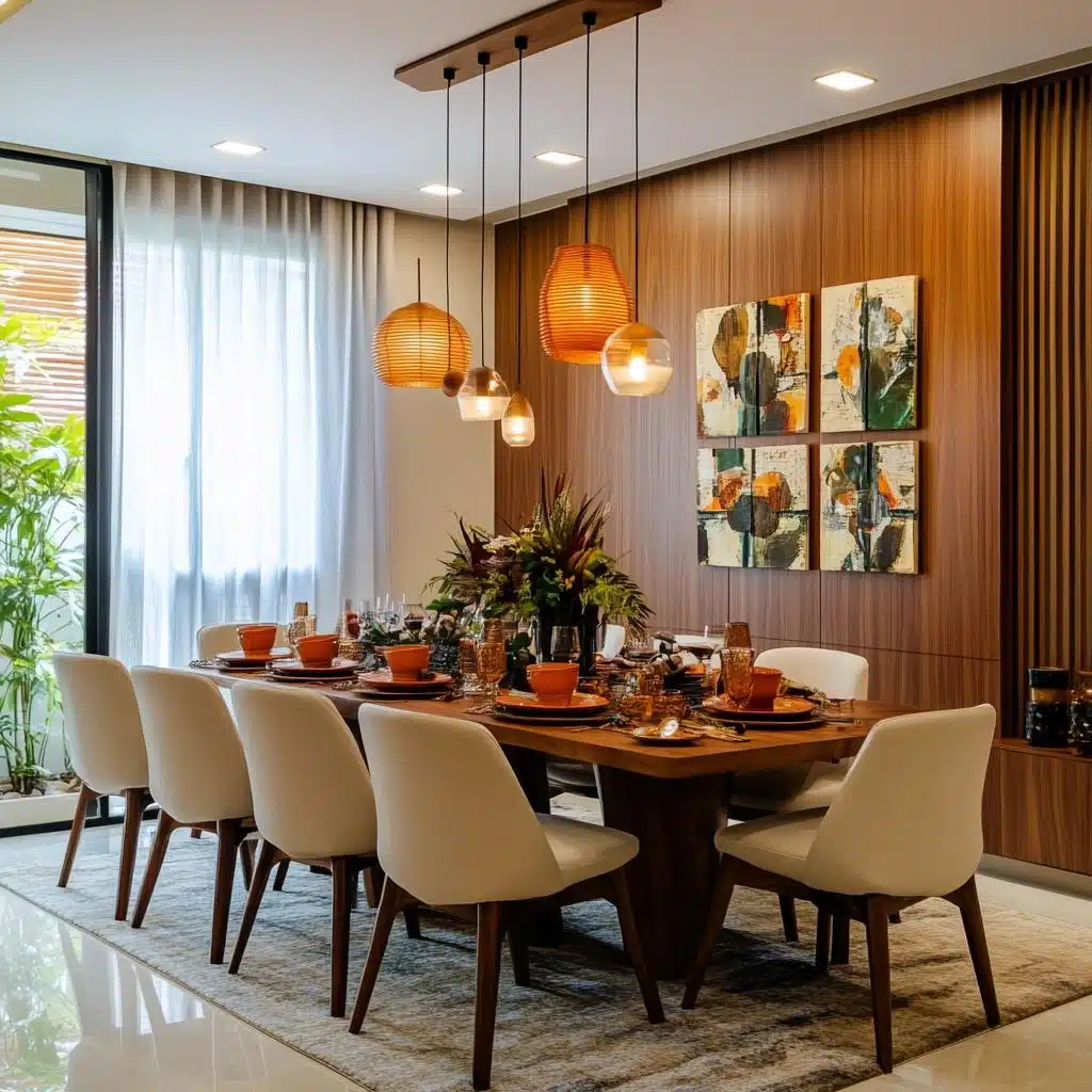 Sala de Jantar Clássica Repaginada: Elementos Tradicionais com um Toque Moderno - inspiração