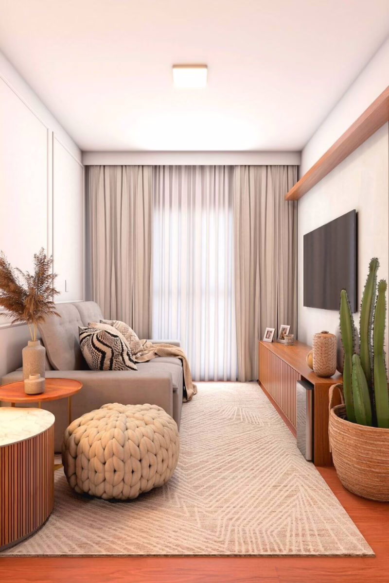 salas de estar gastando pouco ...