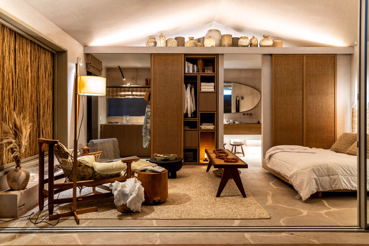 Wabi-Sabi com Texturas Naturais: Aconchego em Linho e Algodão - ideia