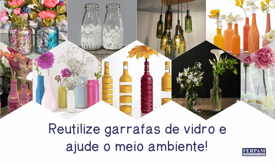 DIY com Garrafas de Vidro: Elegância Sustentável - detalhe
