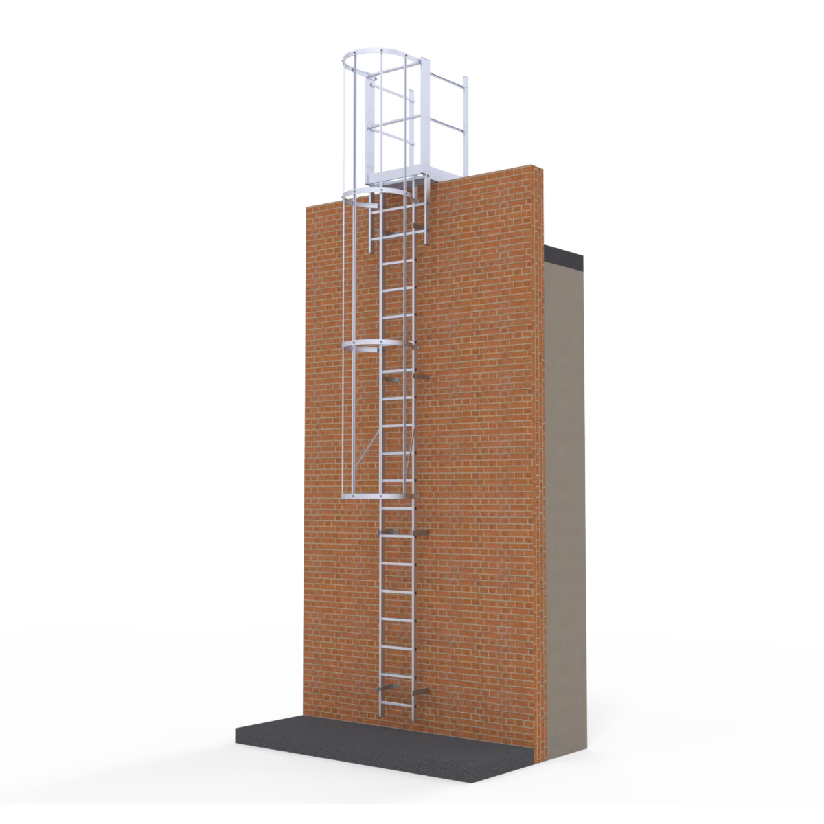 Escada Marinheiro Integrada à Arquitetura Industrial Moderna: Minimalismo Funcional - ideia