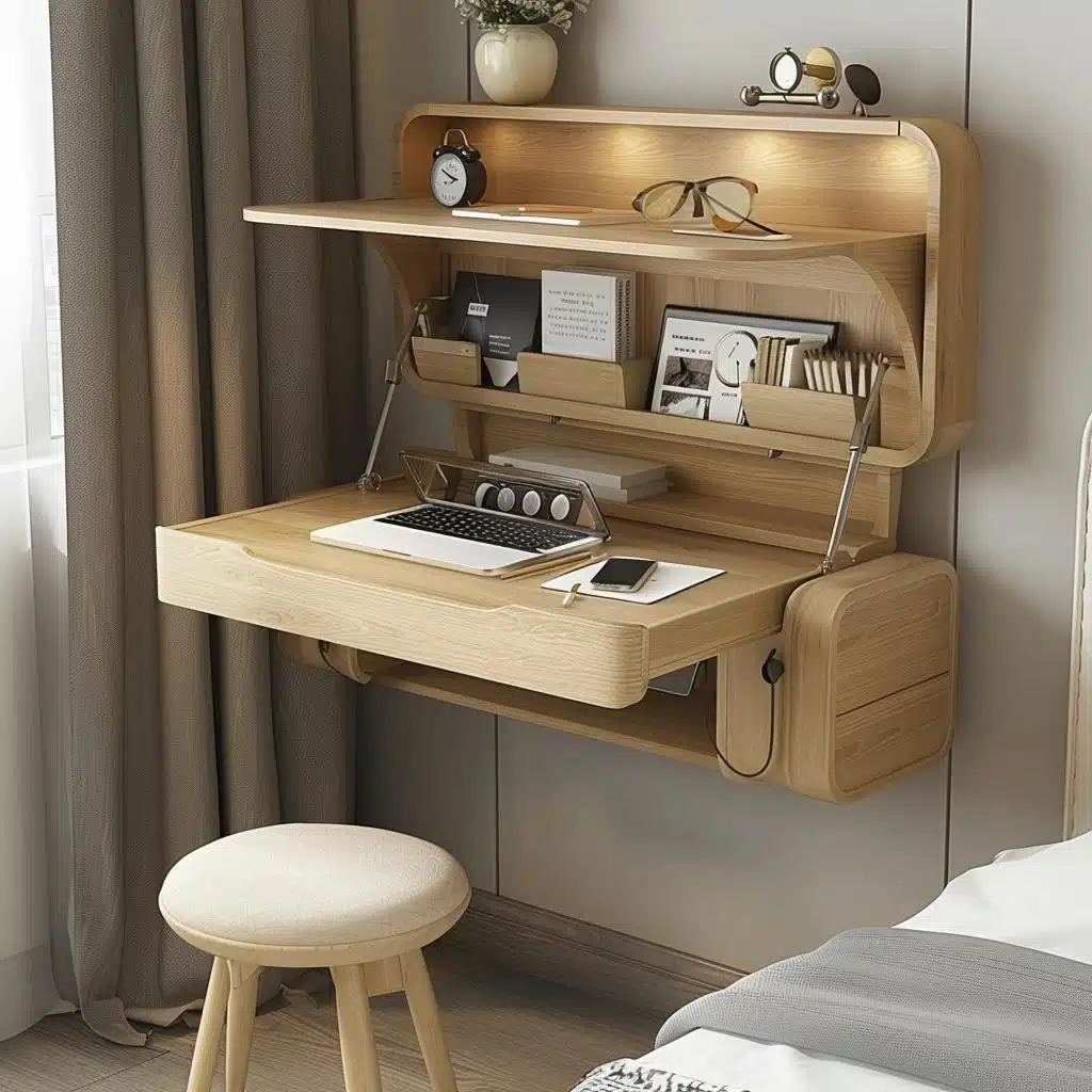 Escrivaninha Escamoteável com Lousa Integrada: Criatividade Sem Limites - ideia