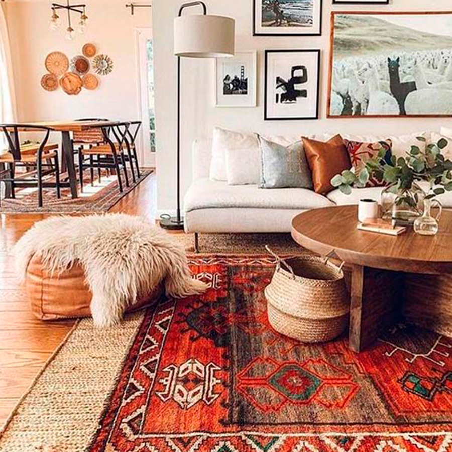 Tapetes Sobrepostos: Camadas de Texturas e Estilos no Ambiente - detalhe