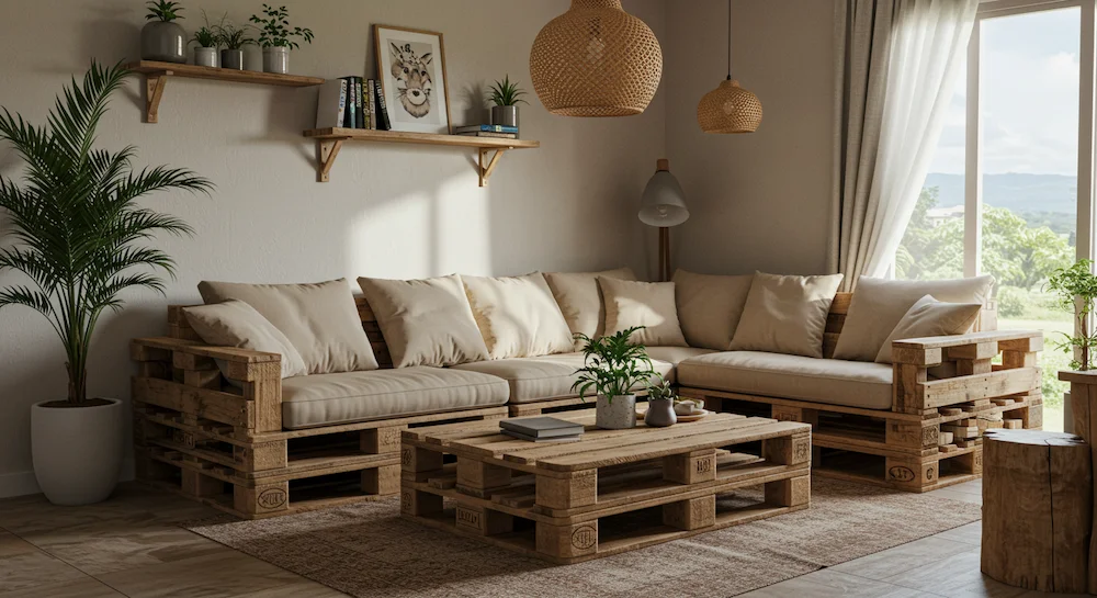 Móveis de Pallet Repaginados: Criatividade e Sustentabilidade no Quarto - inspiração