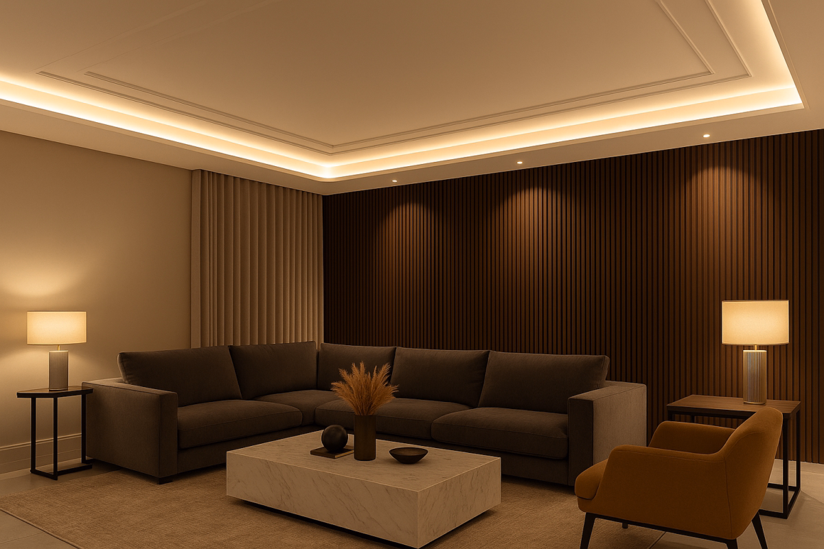 Com Detalhes em LED: Modernidade e Eficiência - detalhe