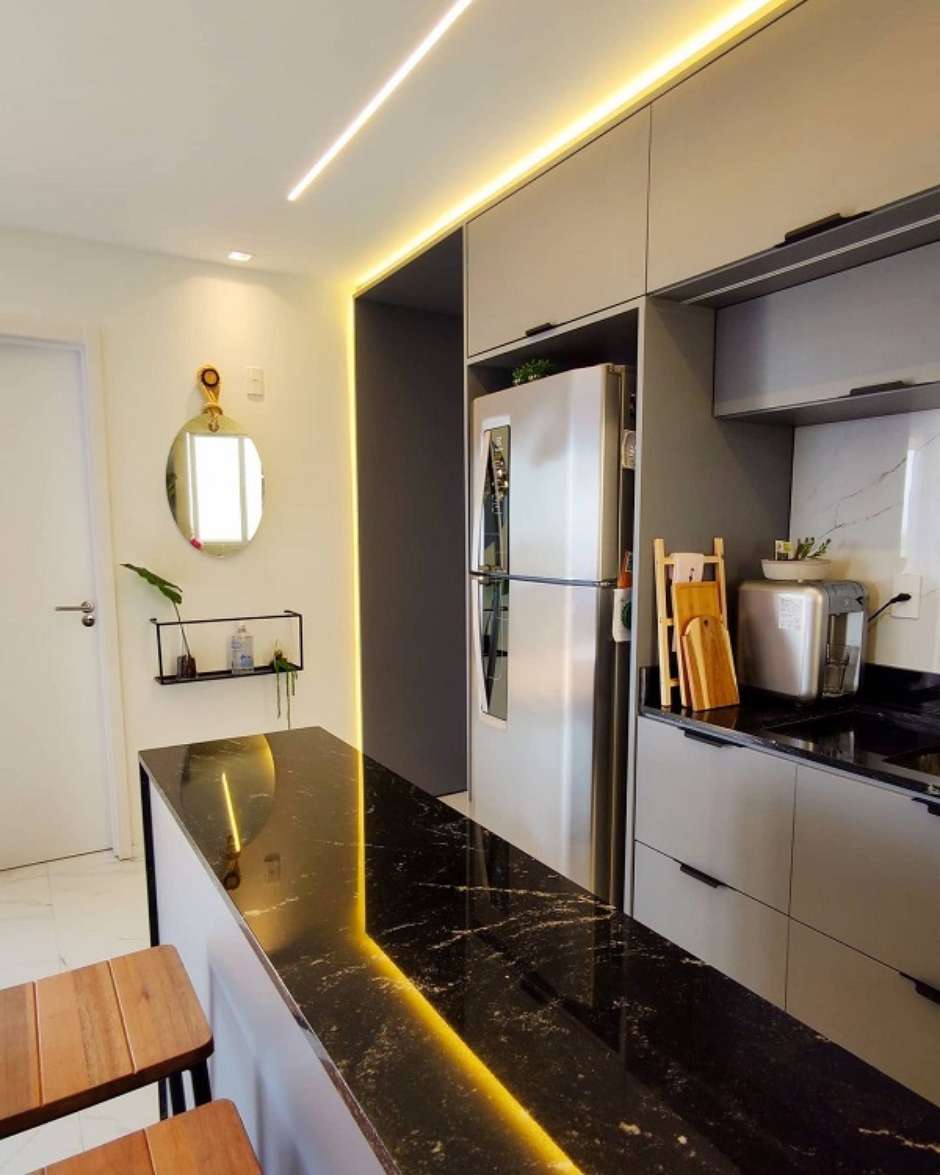 Bancadas de Cozinha com Cuba Esculpida: Um Show de Design! - detalhe