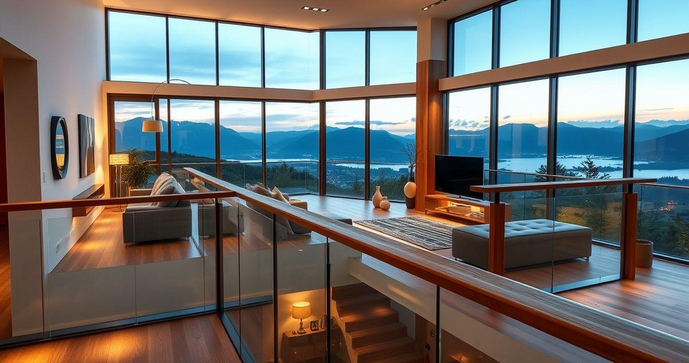 Guarda Corpo de Vidro Colorido: Adicione um Toque Vibrante ao Ambiente - detalhe