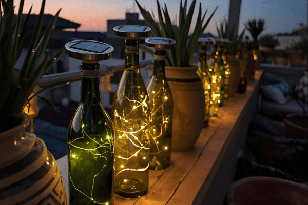 Com Garrafas e Vidros Reaproveitados: Sustentabilidade e Criatividade em Foco - ideia