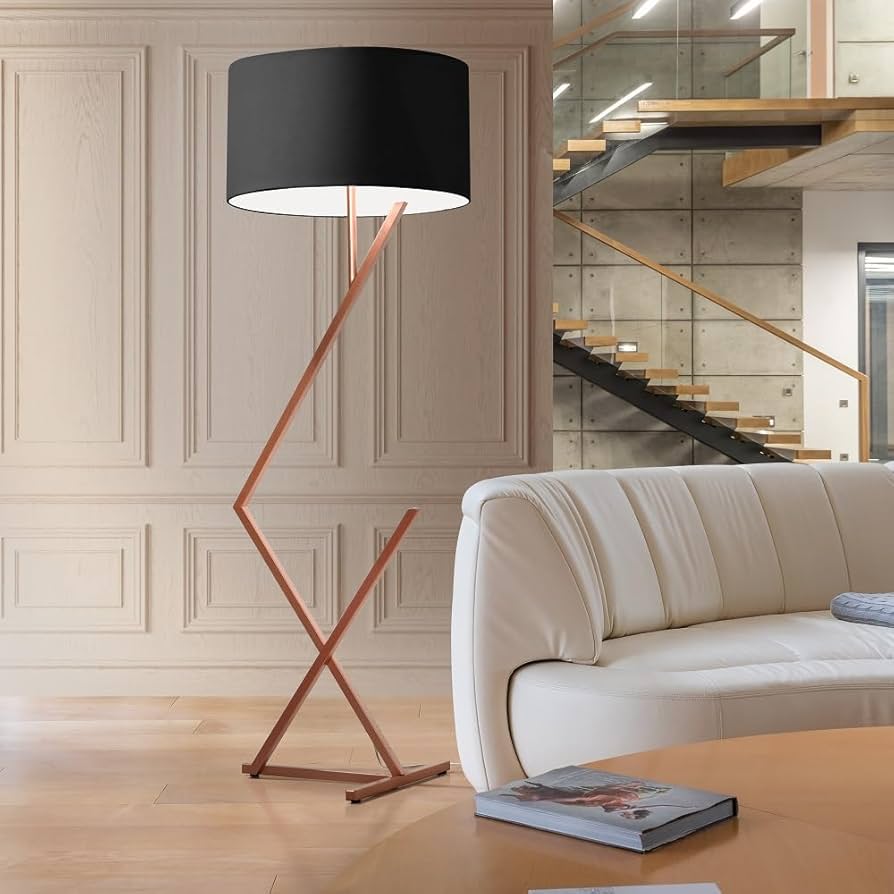 Luminária de Piso com Cúpula de Tecido Floral: Romantismo Aconchegante - detalhe