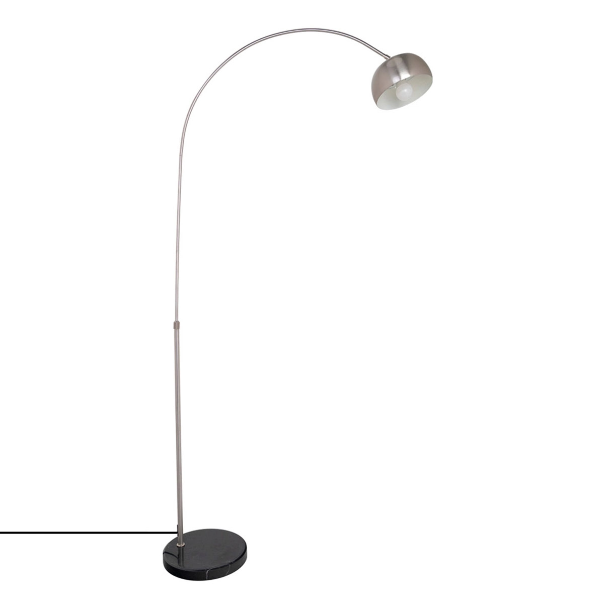 Luminária de Piso em Arco com Base de Mármore: Sofisticação e Design - ideia