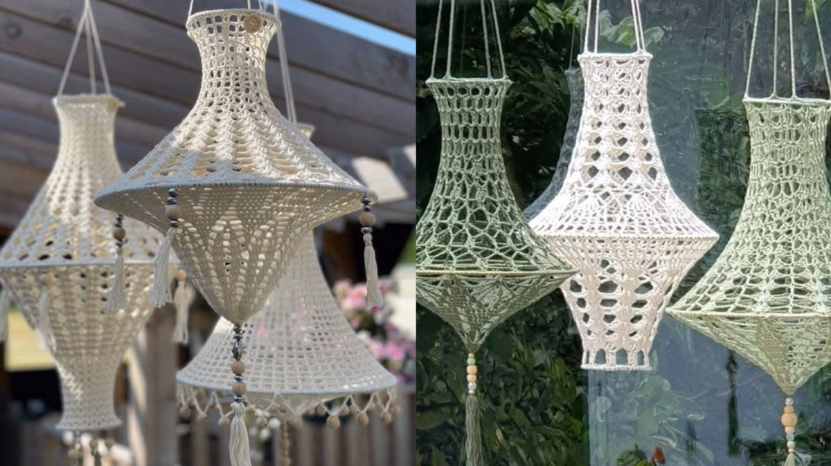 Pendente de Crochê: Charme Artesanal e Boêmio - detalhe