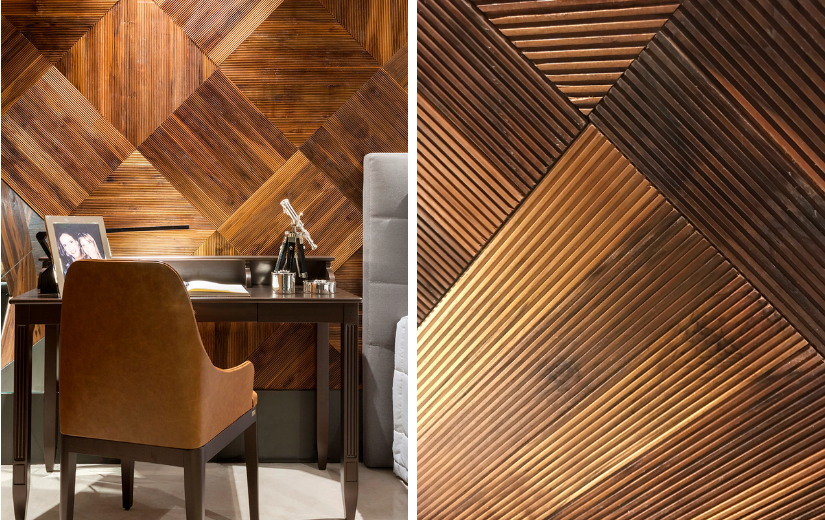 Em Painéis Geométricos para um Visual Moderno - detalhe