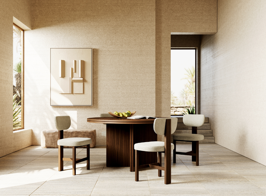 Decoração Minimalista com Cores Neutras e Formas Simples - ideia