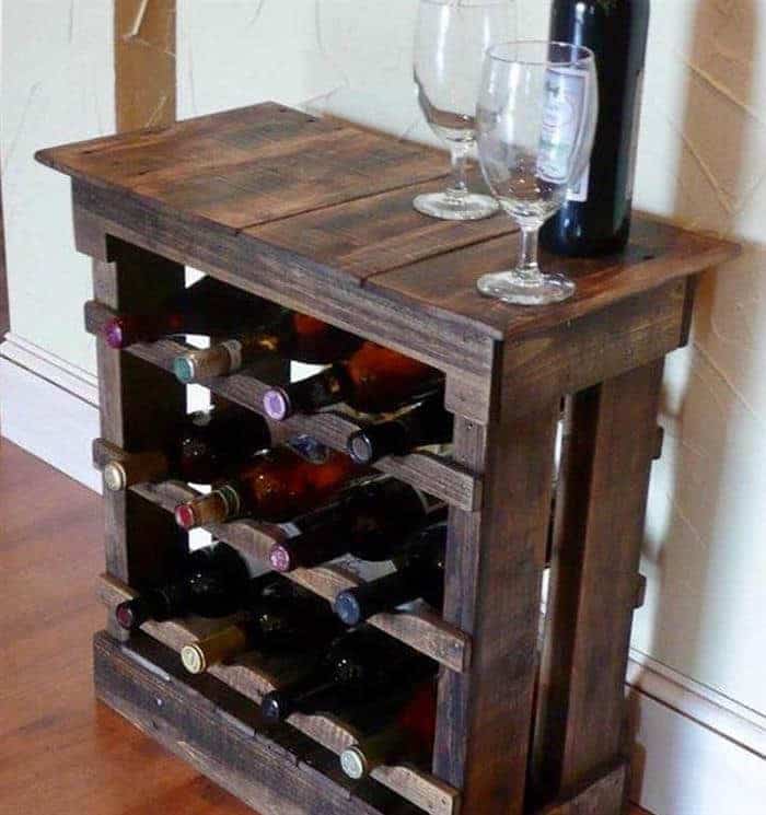 Adega Rústica com Pallets: Charme e Sustentabilidade - detalhe