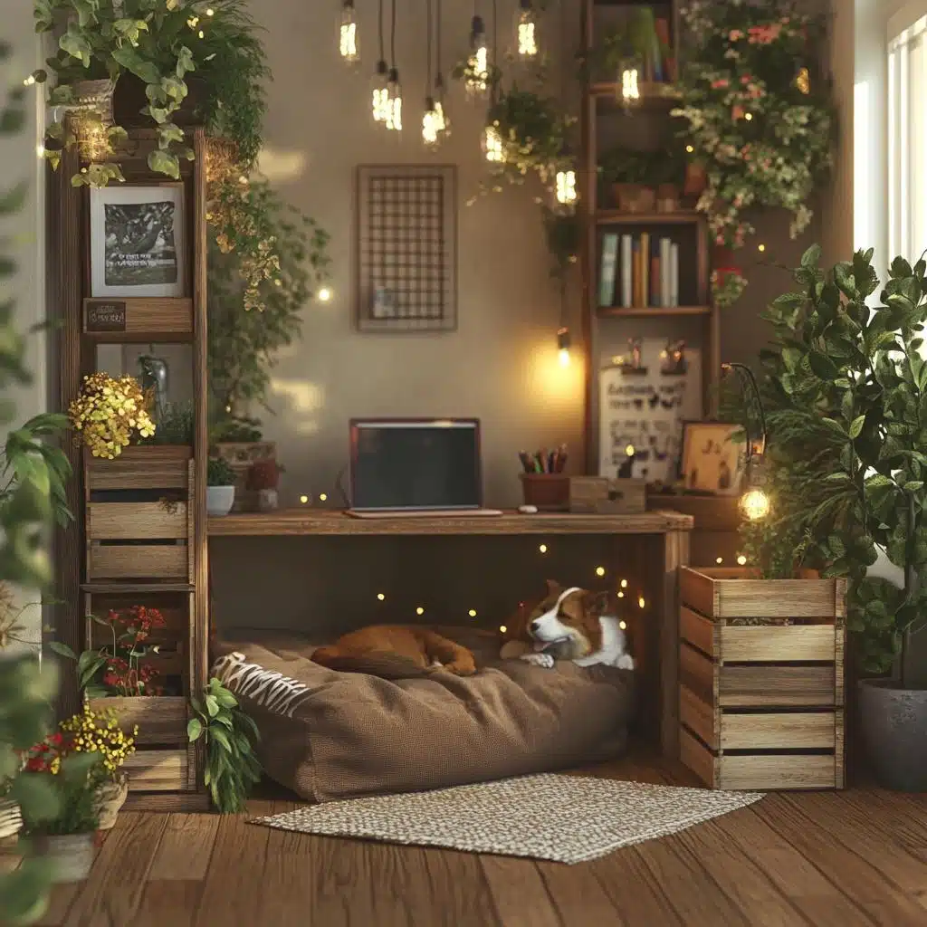 Iluminação Aconchegante: Caixotes com Luzes de Fada para Ambientes Mágicos - inspiração