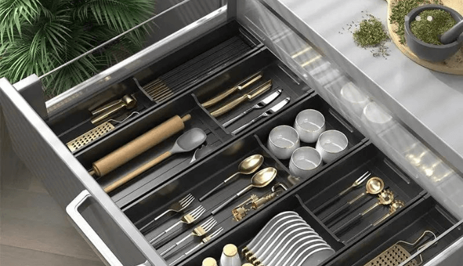 Com Divisórias Inteligentes Dentro das Gavetas - ideia