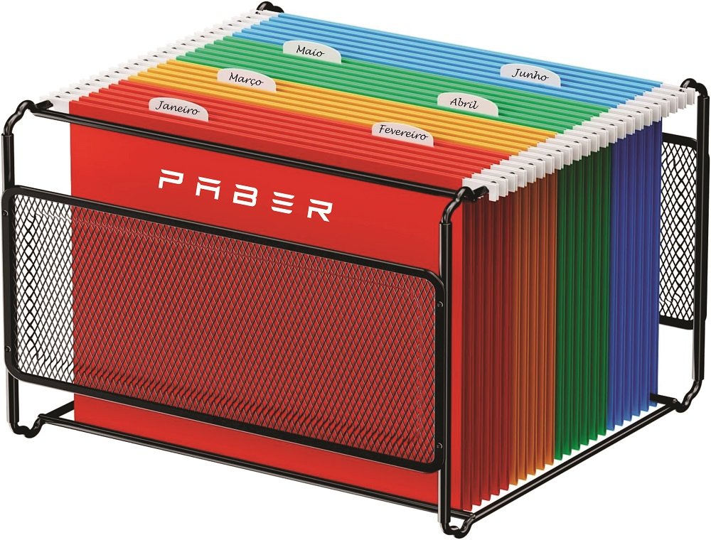 SUPORTE PASTA SUSPENSA ARAMADO PRETO ...