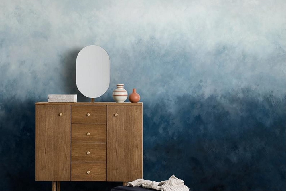 Efeito Ombré: Suavidade e Transição de Cores na Sua Parede - detalhe