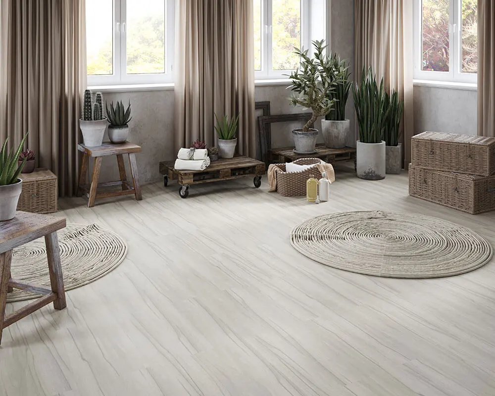 Piso Vinílico Cinza: Modernidade e Versatilidade - ideia