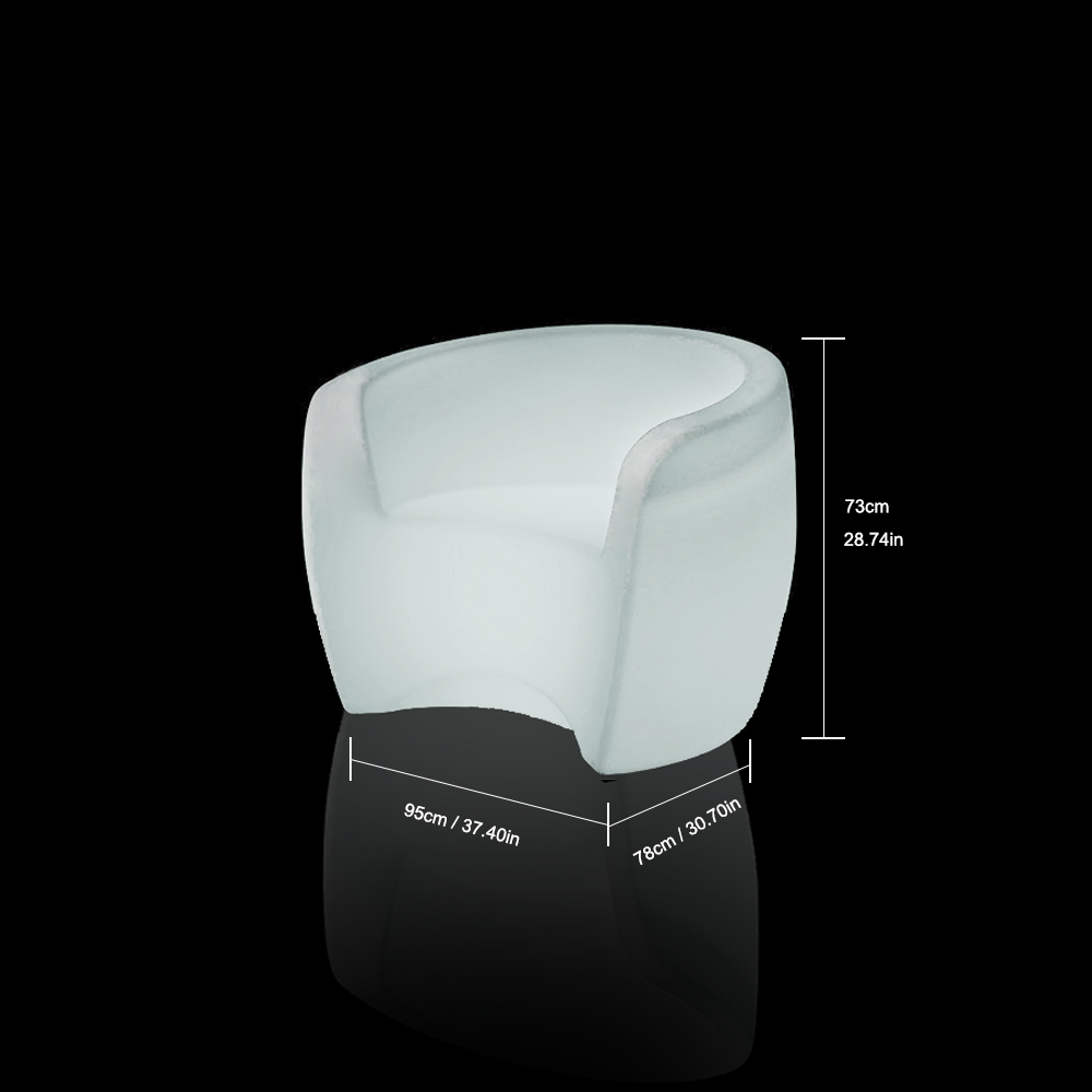 Poltrona com Iluminação Embutida: Luminosidade e Modernidade em uma Só Peça - detalhe