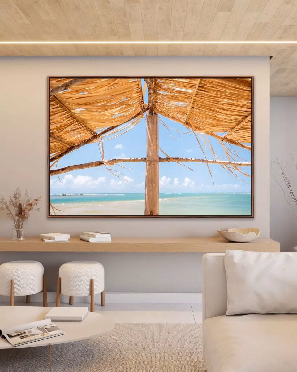 Quadros com Texturas Naturais: Aconchego e Sofisticação - detalhe