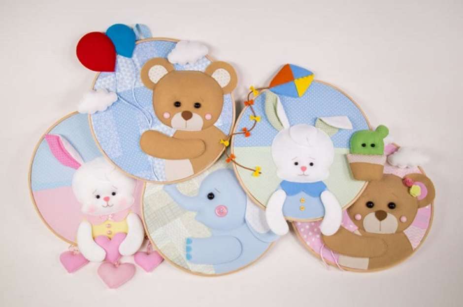 Quarto Infantil Aconchegante com Decoração Lúdica em Feltro - detalhe