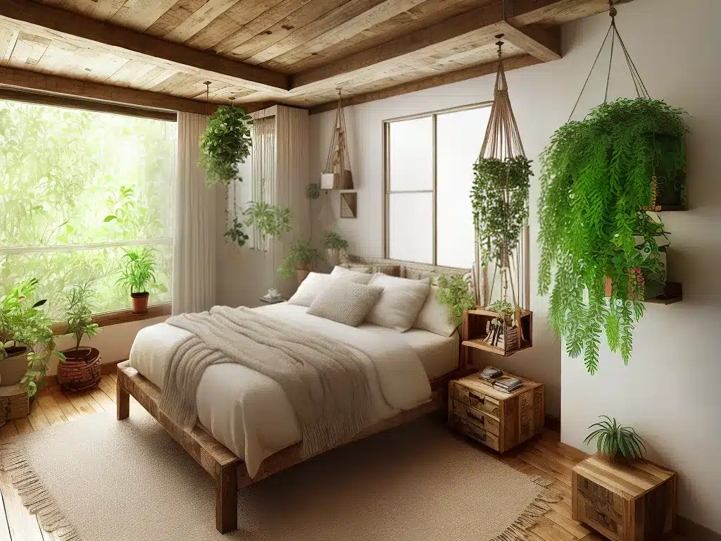 Quarto Sustentável com Decoração Upcycling - ideia