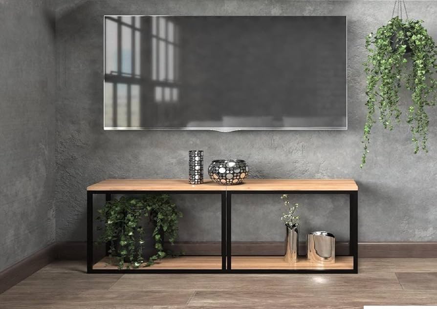 Rack para TV com Pallets: Sustentabilidade e Estilo Industrial Chic - detalhe