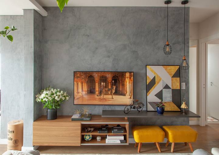 Reforma com Detalhes em Cimento Queimado: Modernidade Acessível - detalhe