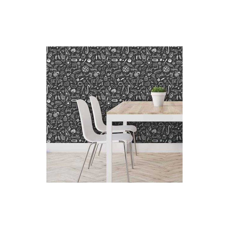 Adesivo Lousa para Cozinha: Receitas e Recados Sempre à Mão - ideia