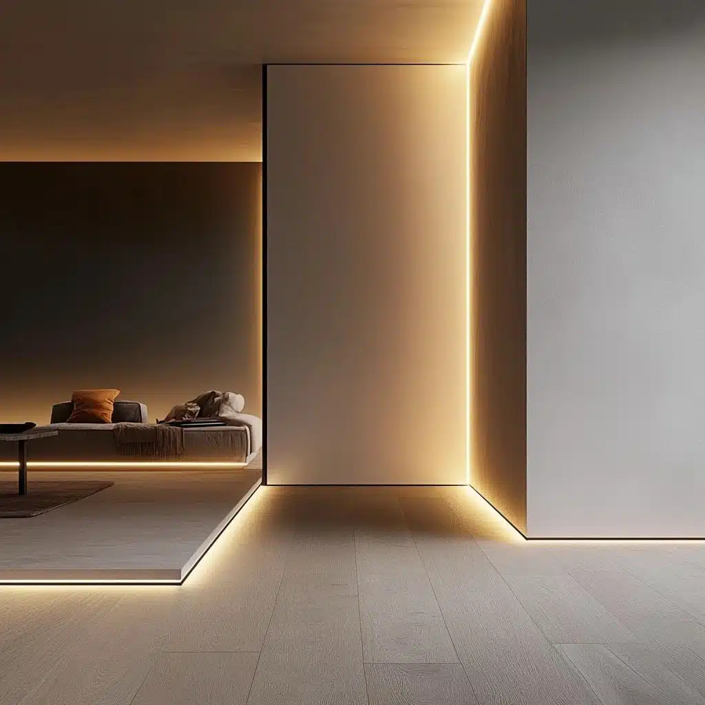 Rodapé com Espelho: Reflexo de Amplitude e Modernidade - ideia