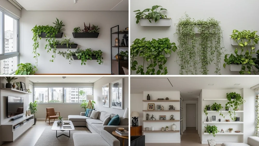 Com Plantas Pendentes: Natureza e Relaxamento - ideia
