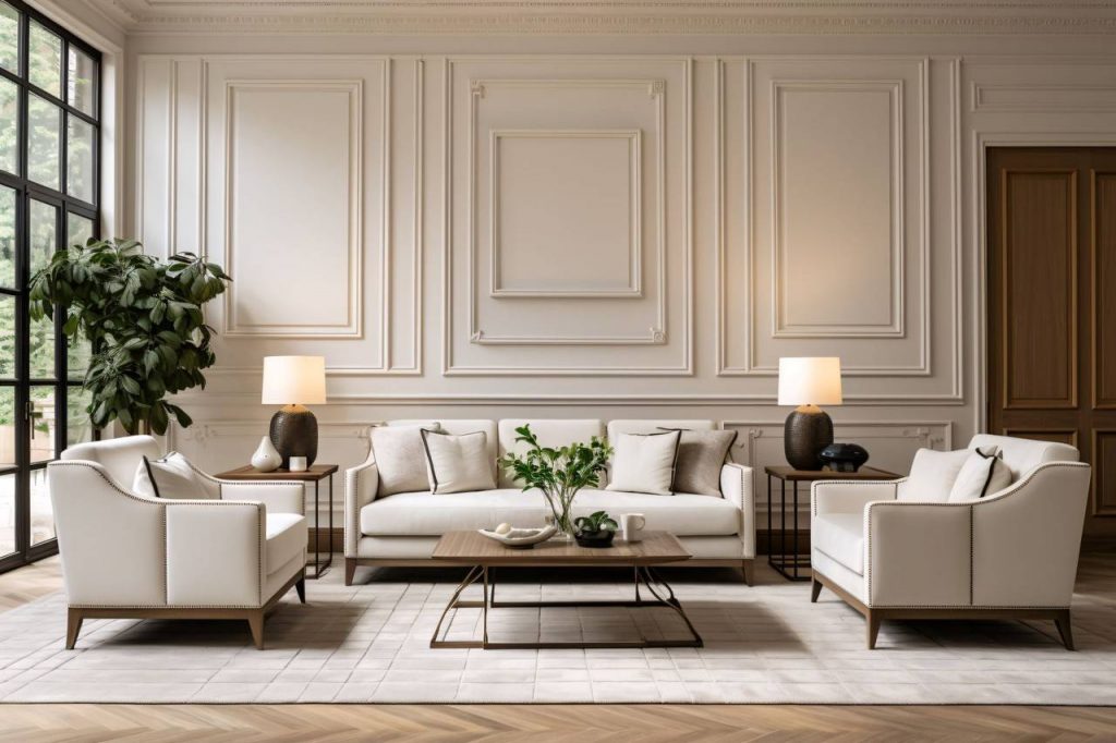 Com Boiseries: Elegância Clássica Repaginada - detalhe