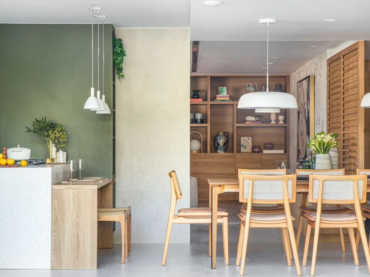 Clássico Repaginado: Elegância Atemporal na Sala de Jantar - detalhe