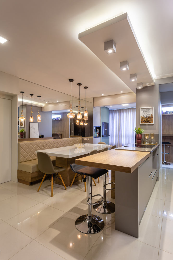 Sanca de Gesso com Iluminação RGB: Um Show de Cores no Seu Ambiente - ideia