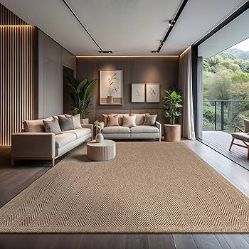 Aconchego Natural: Tapete de Juta para uma Sala de Estar Relaxante - detalhe