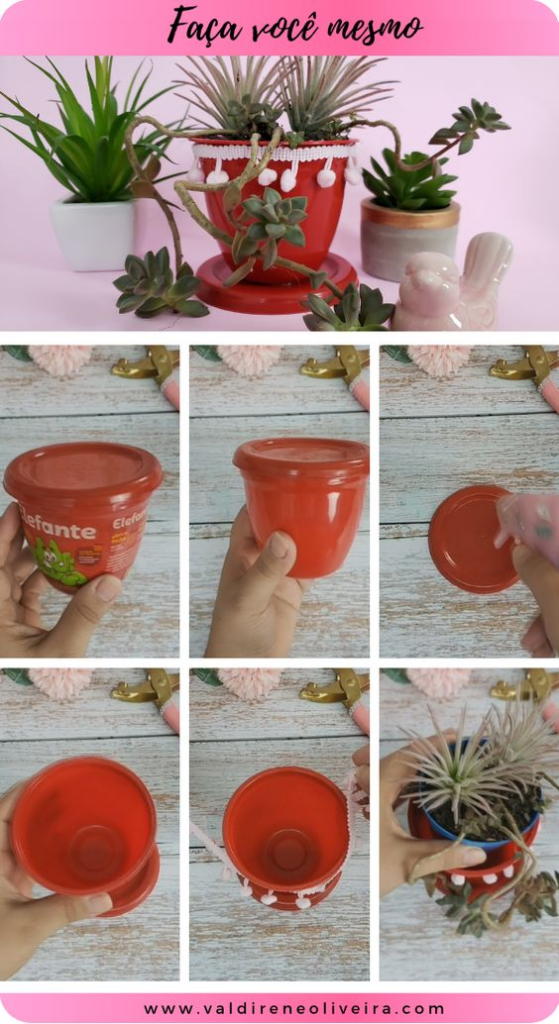 Vasos Reaproveitados: Dê uma Nova Vida a Materiais Inusitados - ideia