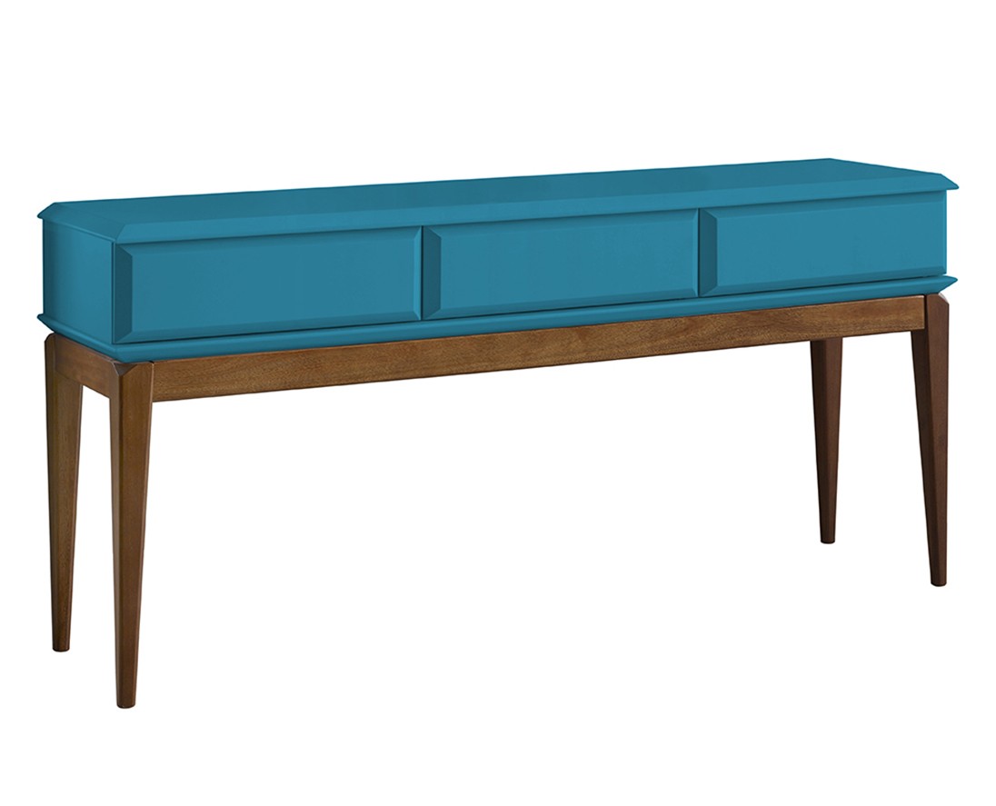 Aparador Azul Turquesa: Uma Explosão de Cor e Alegria - detalhe