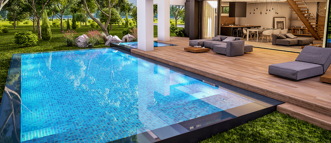 Com Formato Orgânico e Espreguiçadeiras Submersas - detalhe