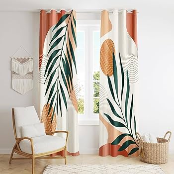 Cortinas com Estampas Geométricas: Modernidade e Estilo para Salas Contemporâneas - detalhe