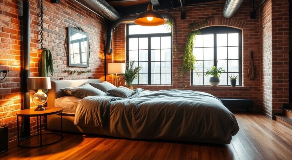 Estilo Industrial: Cimento Queimado, Metal e Iluminação Pendente - detalhe