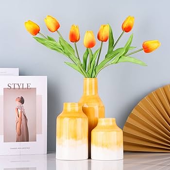 Simplicidade Charmosa: Vasos de Flores Amarelas Reciclados - ideia