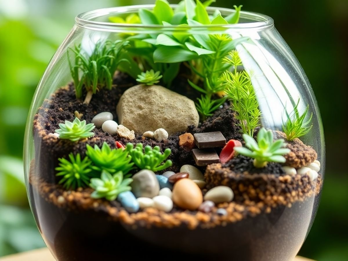 Jardins em Terrários Fechados: Mini Ecossistemas Encantadores - inspiração